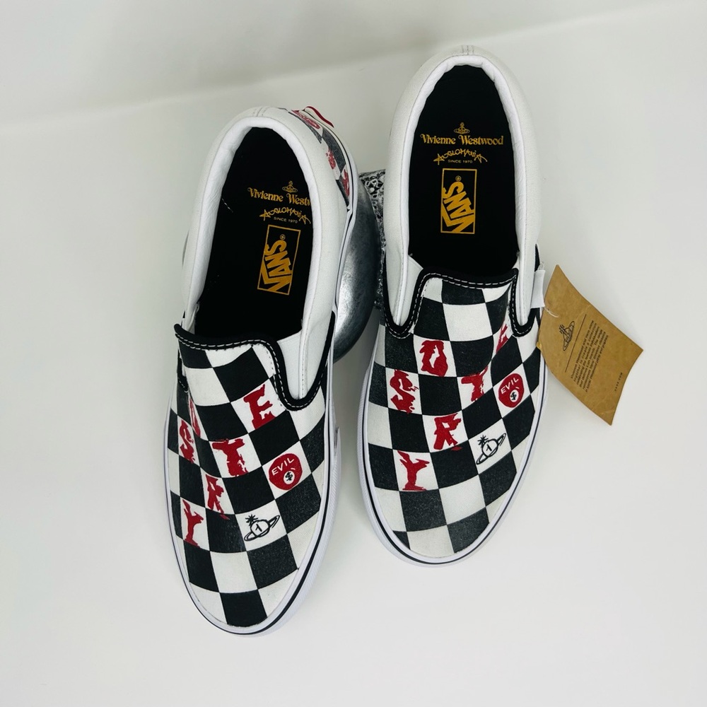 Vans x Vivienne Westwood Anglomania Classic Slip-on Sneakers - Picture 3 of 13